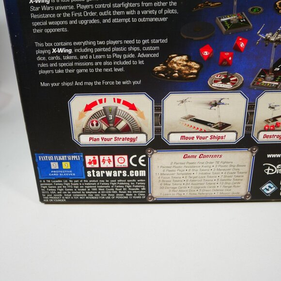 Star Wars X-Wing Miniatures Game 2 Player Starter From The Force Awakens - Picture 8 of 8